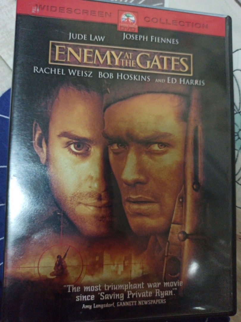 祖迪羅敵對邊緣enemy at the gates 中文字幕dvd, 興趣及遊戲, 音樂、樂器& 配件, 音樂與媒體- CD 及DVD -  Carousell