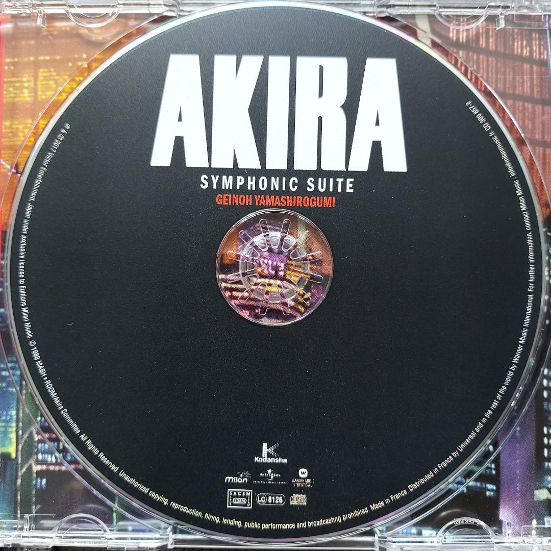 大友克洋．芸能山城組．亞基拉AKiRA symphonic suite 動画電影原聲CD