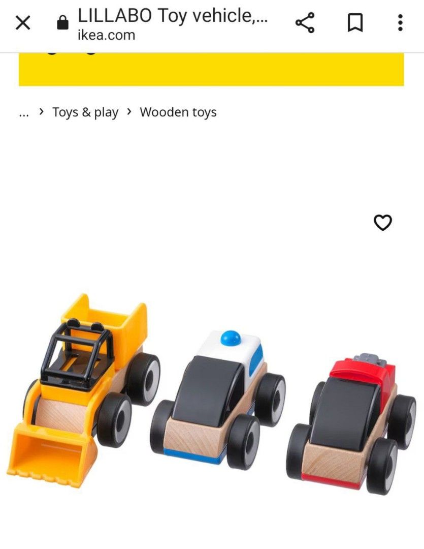 Ikea car toys top