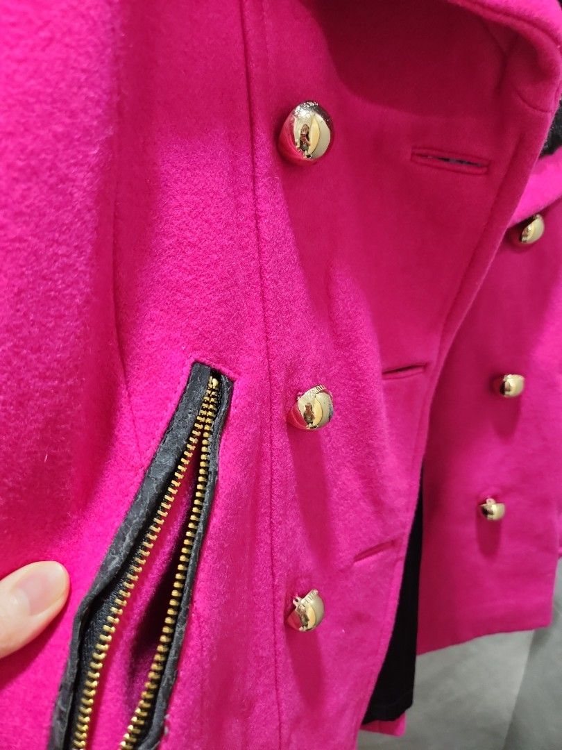 Pink military coat online