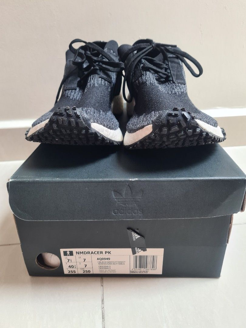 Adidas originals nmd racer pk trainers in black aq0949 new arrivals