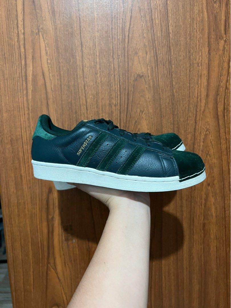 Adidas Superstar Green Velvet Women s Fashion Footwear Sneakers