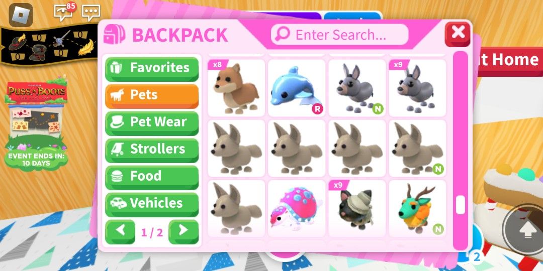 Roblox account : Pet sim x Alots exclusives , Adopt me pets alots  legendaries , da hood cash 60k, Video Gaming, Gaming Accessories, In-Game  Products on Carousell