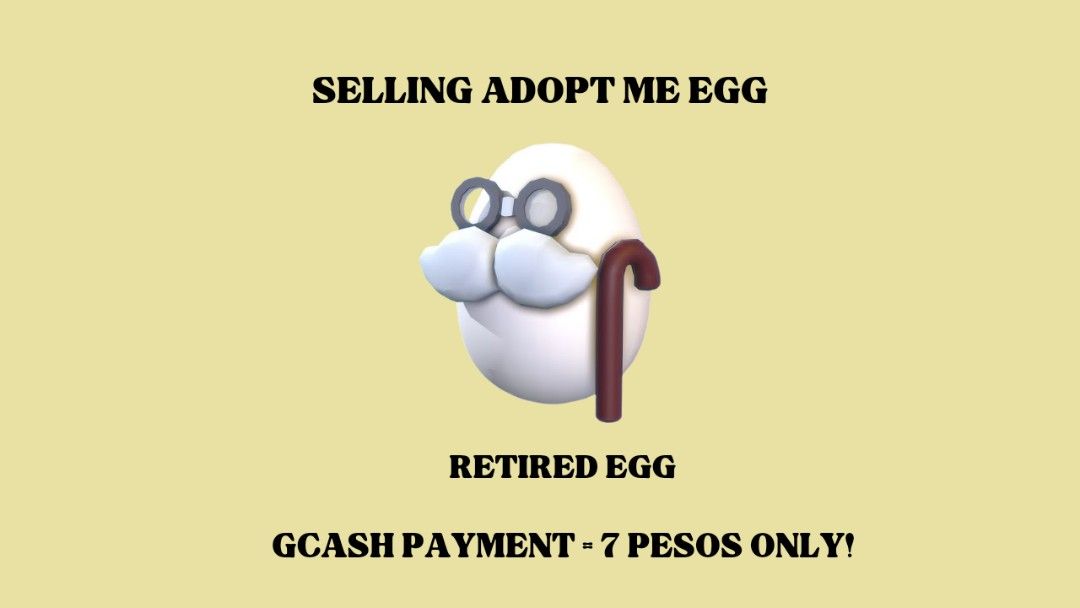 ADOPT ME RETIRED EGG, Video Gaming, Gaming Accessories, InGame