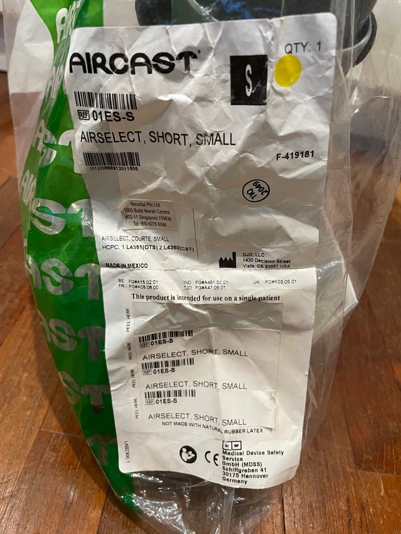 Aircast Airselect Short Small Health Nutrition Assistive