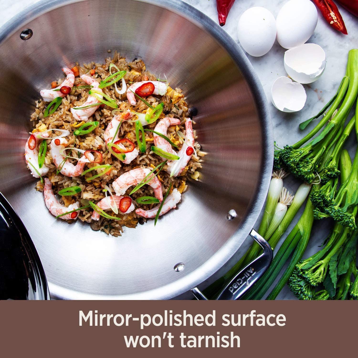 All-Clad 6108SS Copper Core 5-Ply Bonded Dishwasher Safe Fry Pan Cookware,  8-Inch, Silver, Furniture  Home Living, Kitchenware  Tableware, Cookware   Accessories on Carousell