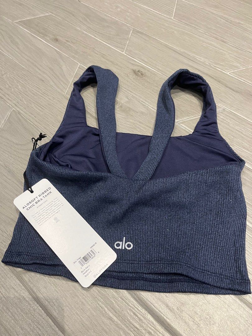 Alo Yoga + Alosoft Ribbed Chic Bra Tank