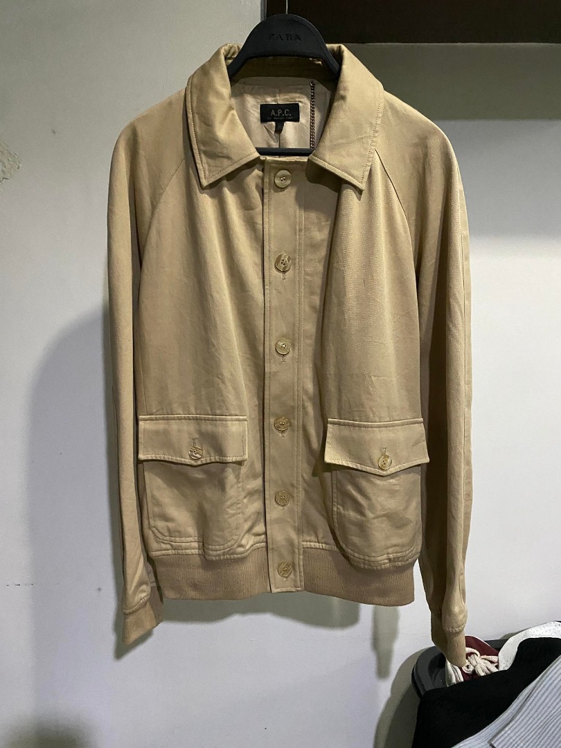 APC Beige Gaspard Jacket, Men's Fashion, Coats, Jackets and Outerwear ...