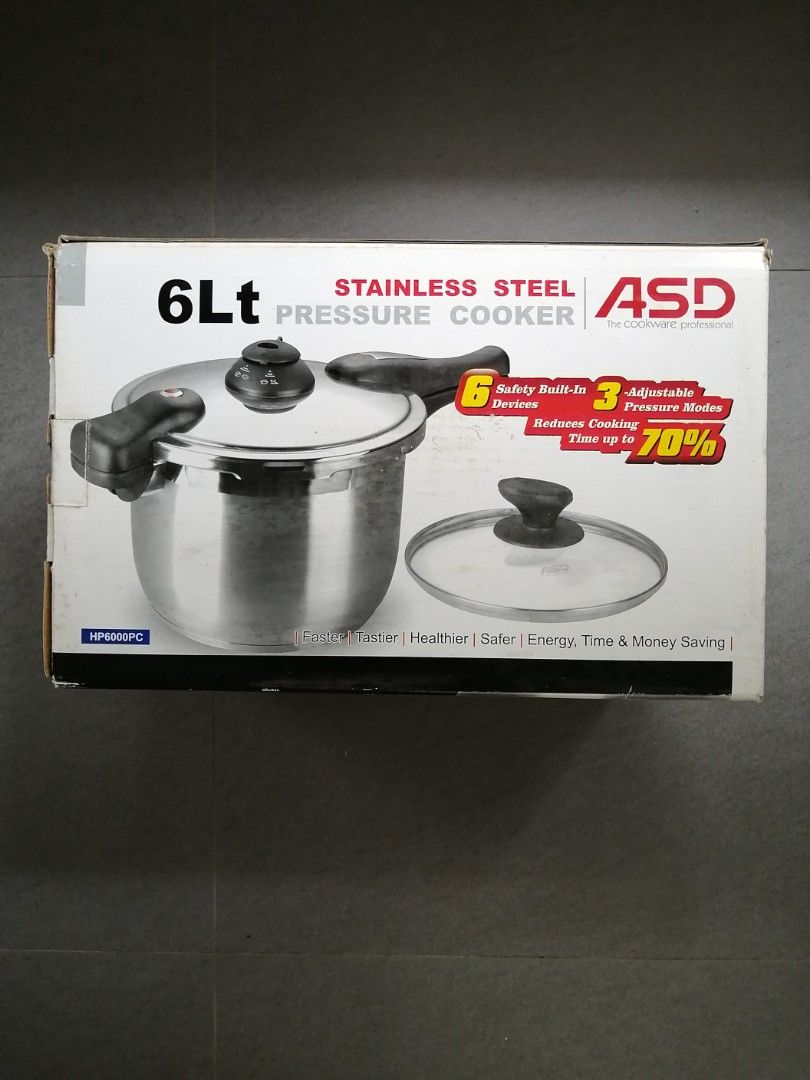 ASD 6l pressure cooker Furniture Home Living Kitchenware Tableware Cookware Accessories on Carousell