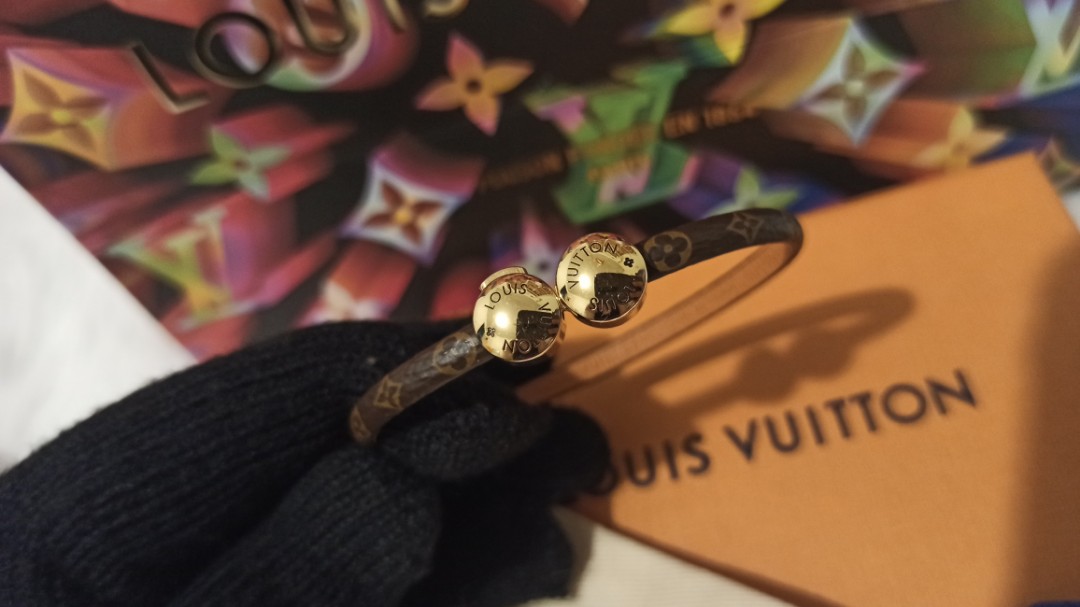 Louis Vuitton Historic Mini Monogram Bracelet - Gold-Tone Metal