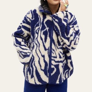 Authentic Monki Pattern Fleece Jacket
