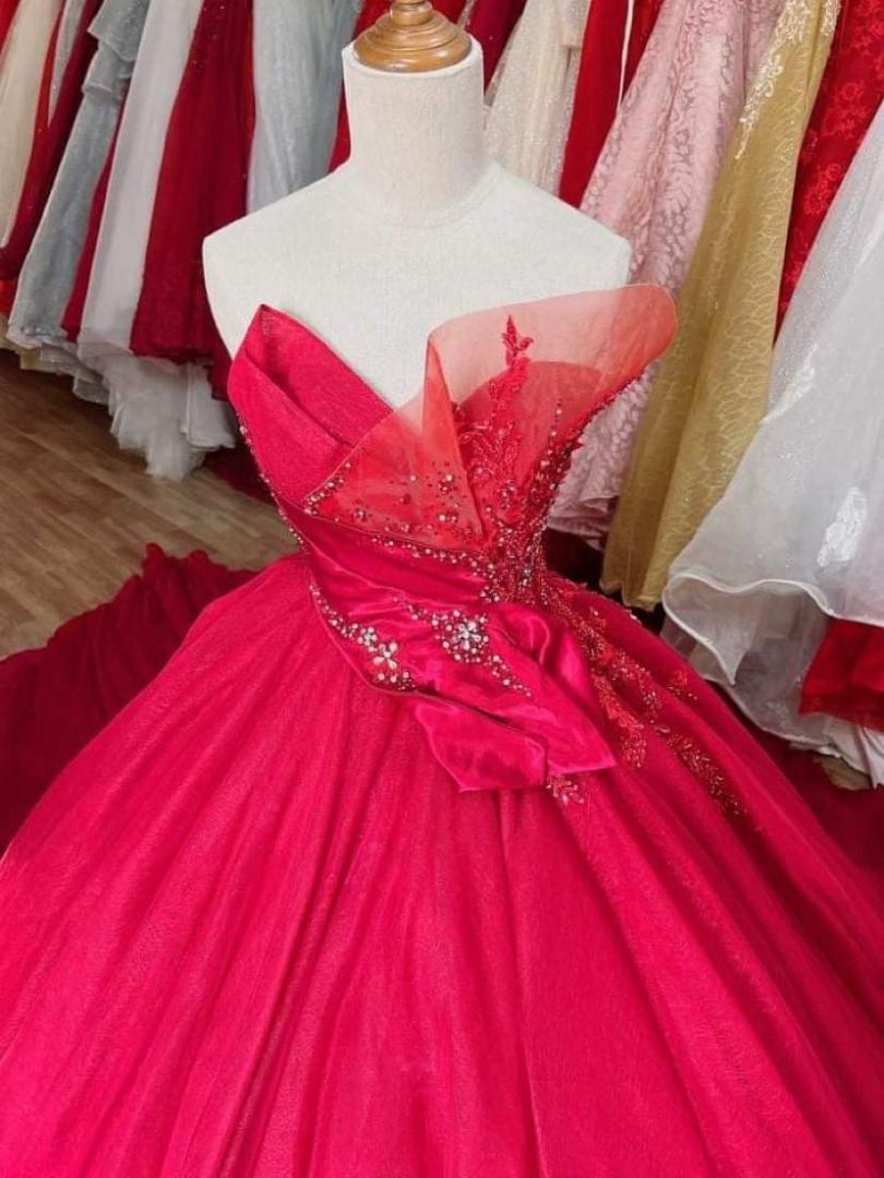 Beautiful Red Gown for Debut For Sale Women s Fashion Dresses