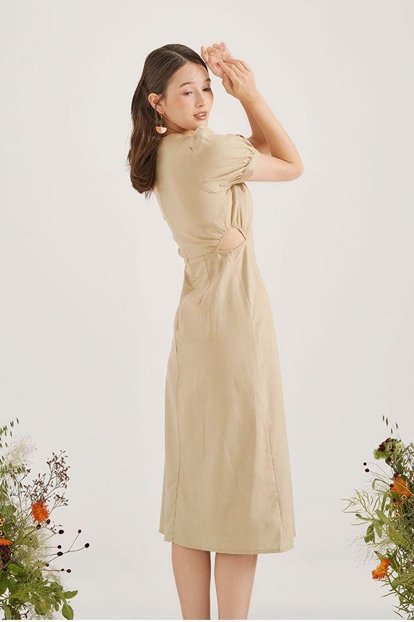 knee length dresses for ladies Black Lace Agatha Midi Dress