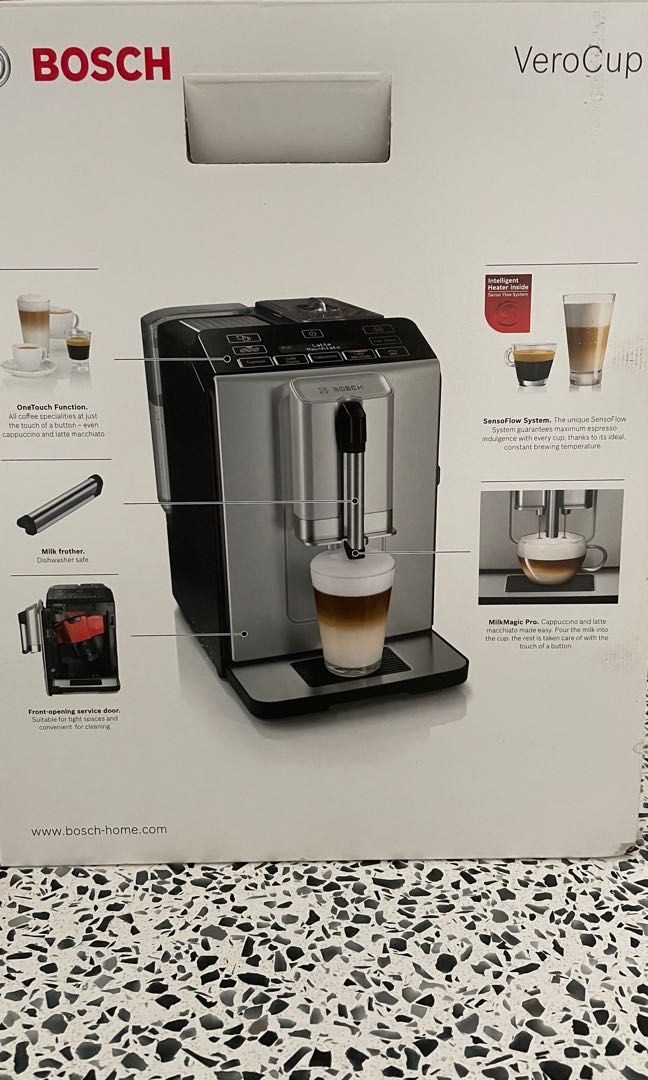 Bosch Fully Automatic Coffee Machine VeroCup 300 Silver TIS30321RW, TV