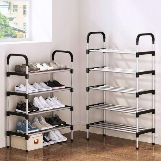 4-tier shoe rack for sale, Furniture & Home Living, Furniture, Shelves,  Cabinets & Racks on Carousell