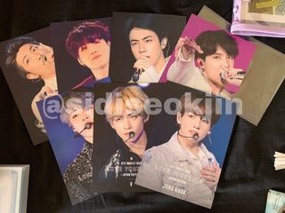 bts love yourself japan edition bluray OT7 postcards