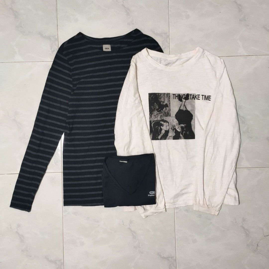 BUNDLE graphic tops long sleeve pullover cheap affordable cute trendy clothes clearance bundles telegram channel y2k harajuku ulzzang korean