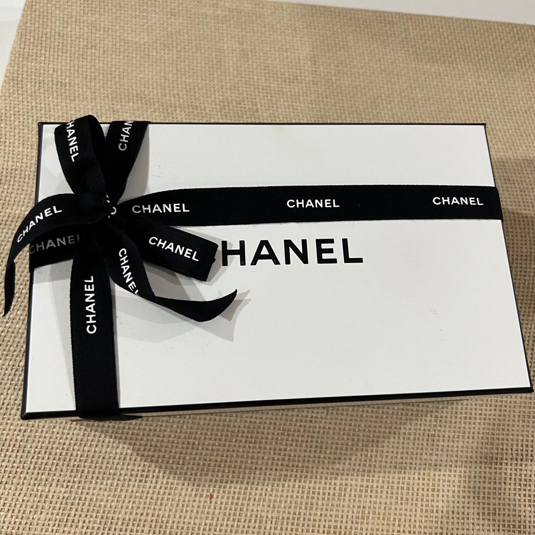 Chanel gift box/ Chanel Christmas gift box, Furniture & Home Living