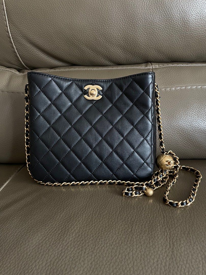 Chanel Pearl Crush hobo bag, Luxury, Bags & Wallets on Carousell