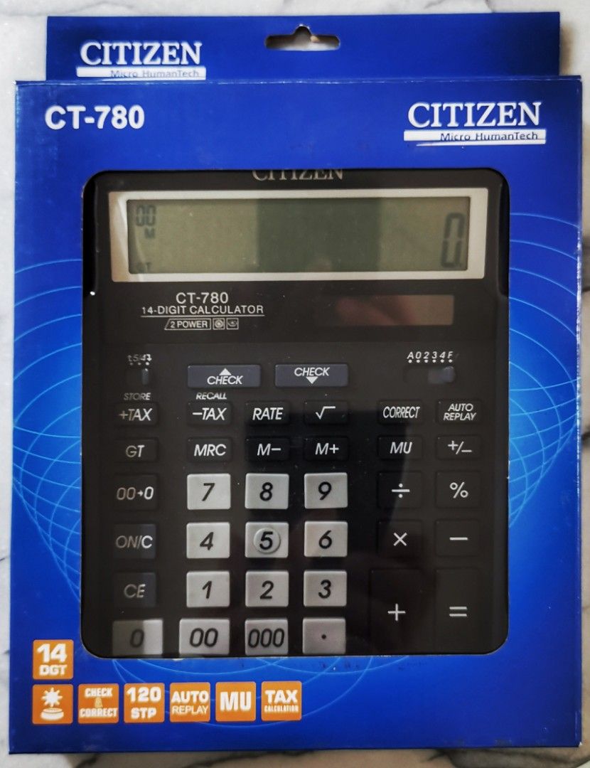 Citizen CT-780 Check & Correct Calculator, Computers & Tech, Office ...