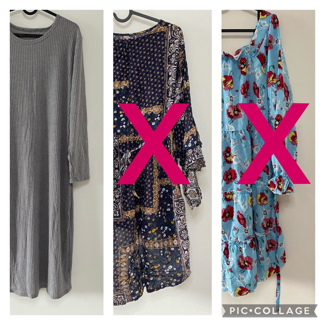 Clearance midi dresses!, Women's Fashion, Muslimah Fashion, Dresses on  Carousell