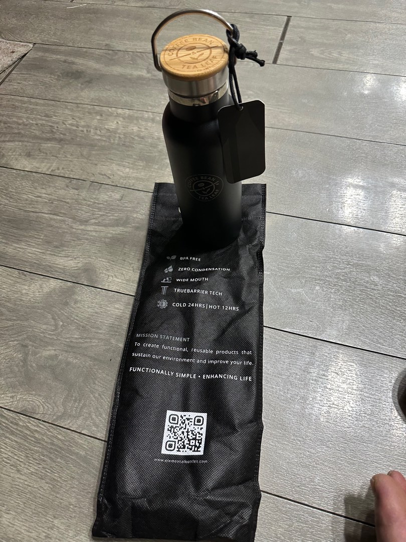 Coffee bean Elemental water bottle, Furniture & Home Living, Kitchenware & Tableware, Water