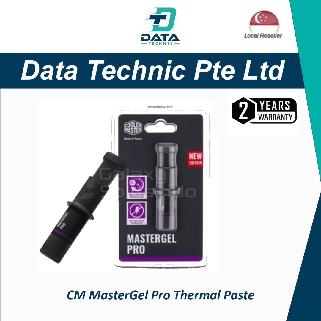Cooler Master MasterGel Pro Thermal Paste, 8 Thermal Conductivity, Flat