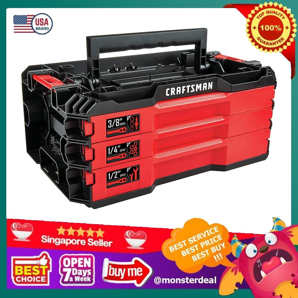 CRAFTSMAN Mechanics Tools Kit with 3 Drawer Box 216 Piece CMMT99206