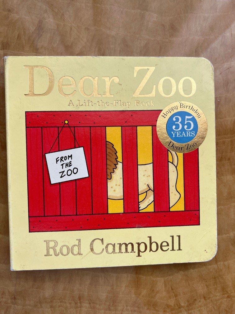 Dear Zoo Lift-the-flap book, Buku & Alat Tulis, Buku Anak-Anak di Carousell