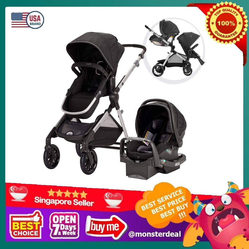 Pivot xpand modular travel system with safemax infant car seat store