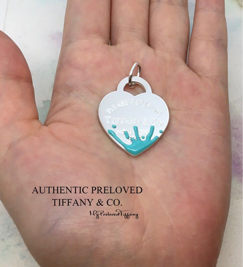Excellent Authentic Tiffany Co. Return To Tiffany Blue Enamel