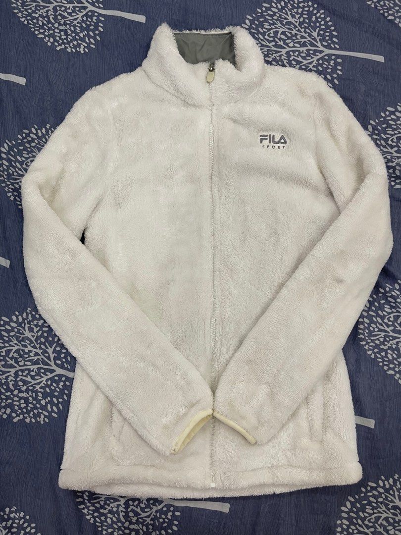 Fila store fuzzy jacket