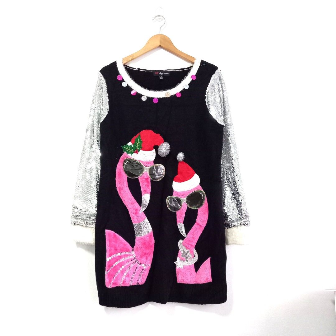 Flamingo christmas sweater best sale target