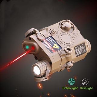 Functional PEQ-15 for airsoft, gell blaster etc. Flashlight, red laser and green light