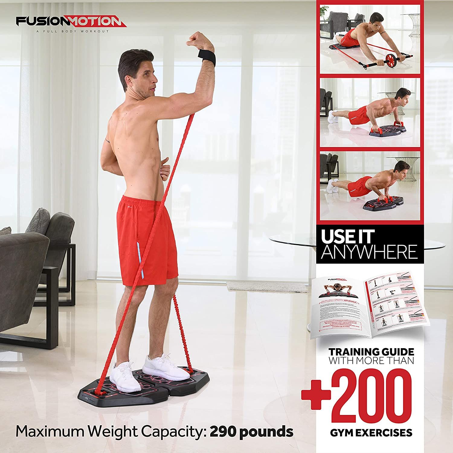Fusion motion portable gym workouts sales
