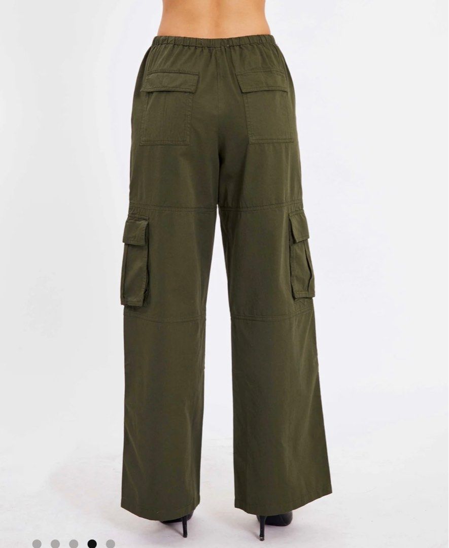 Glassons Navy Green Cargo Pants, Women's Fashion, Bottoms, Jeans