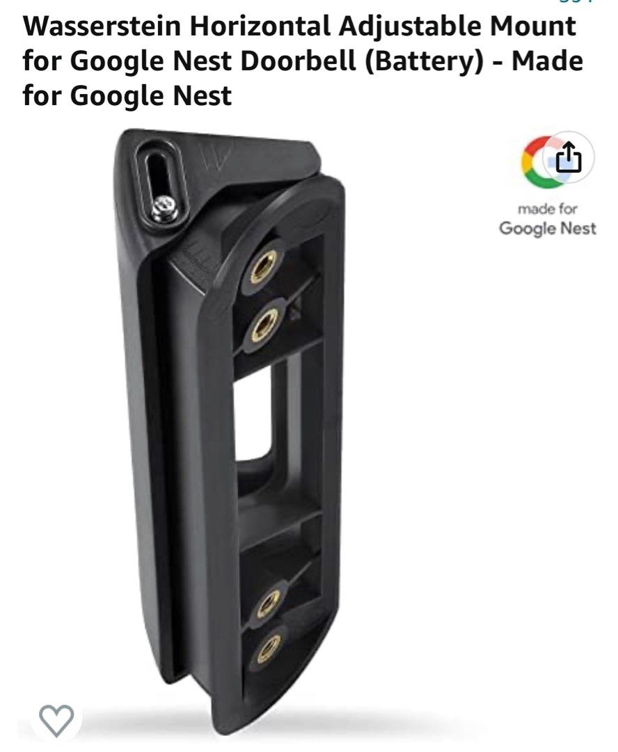 Google Nest Doorbell (battery) Ash, Furniture & Home Living, Security