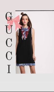GUCCI  BOW Sequined DRESS