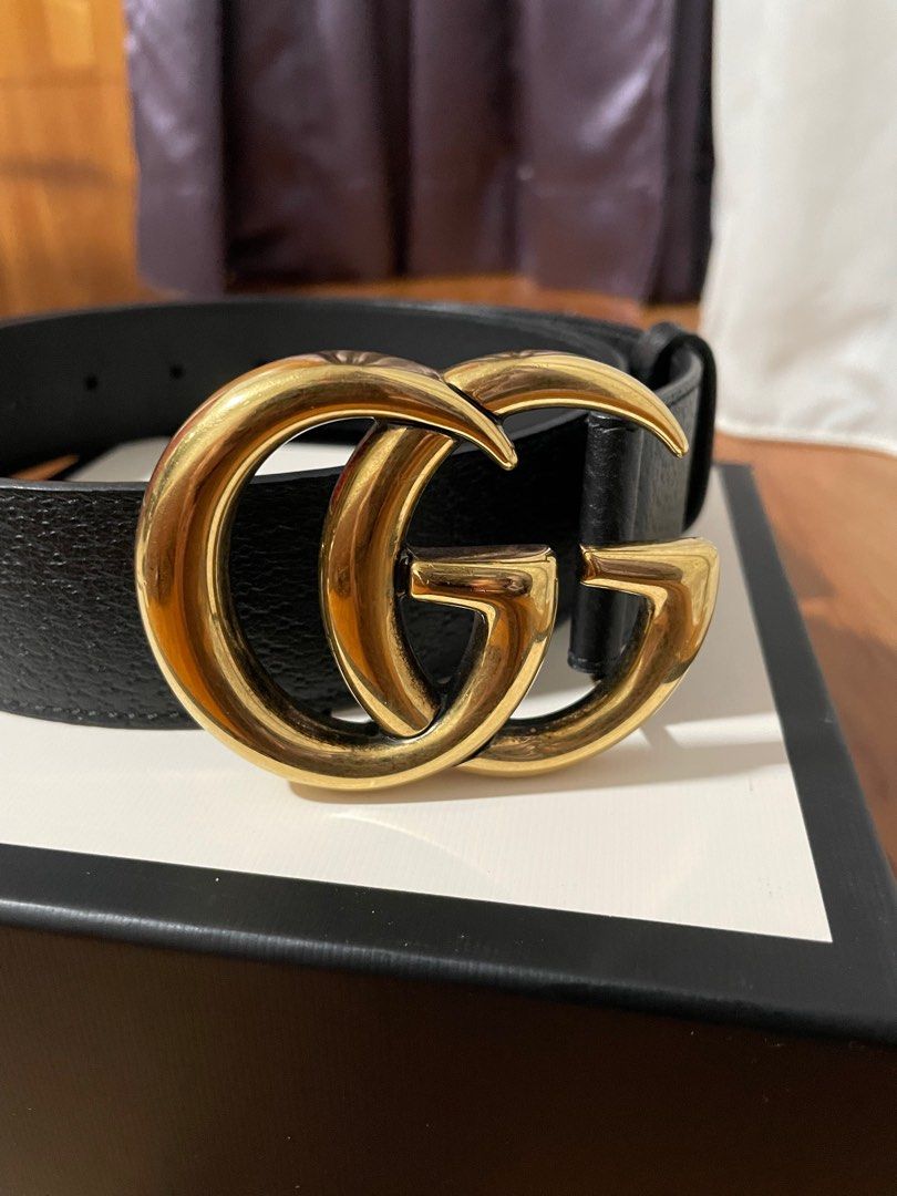 Gucci wide 2025 leather belt
