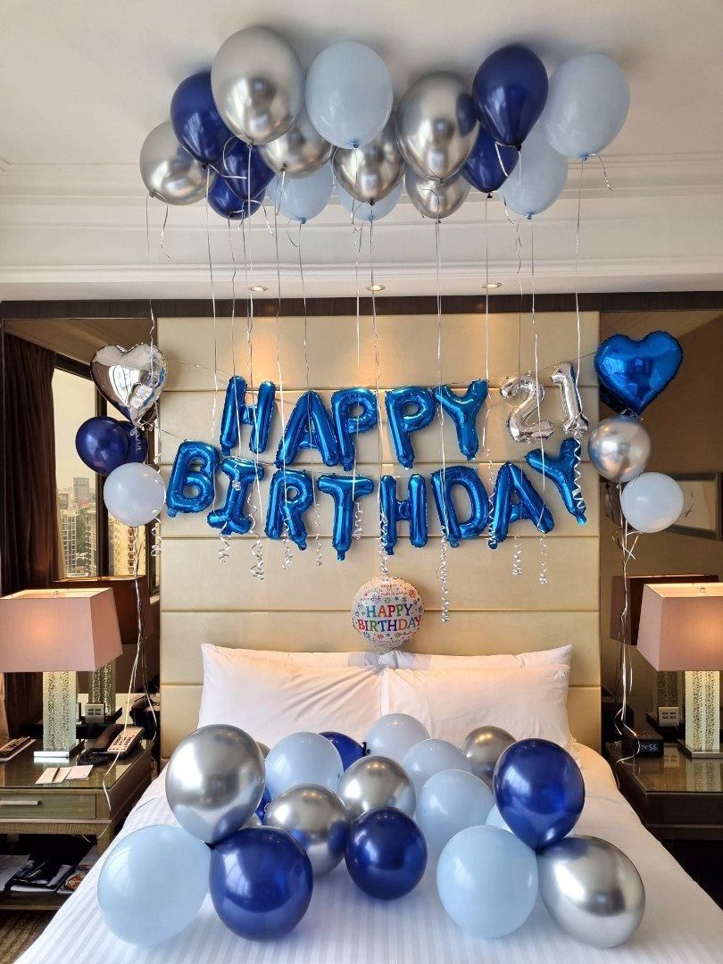 Happy Birthday Balloons, birthday decorations,helium balloons, Hotel