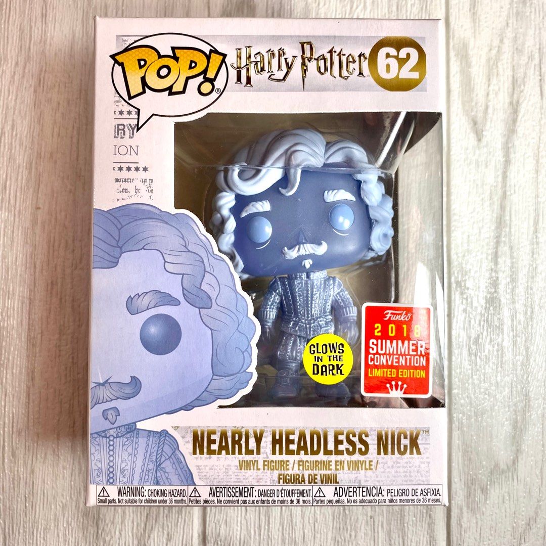 Harry Potter Nearly Headless Nick Glow in the Dark Convention Exclusive Funko Pop