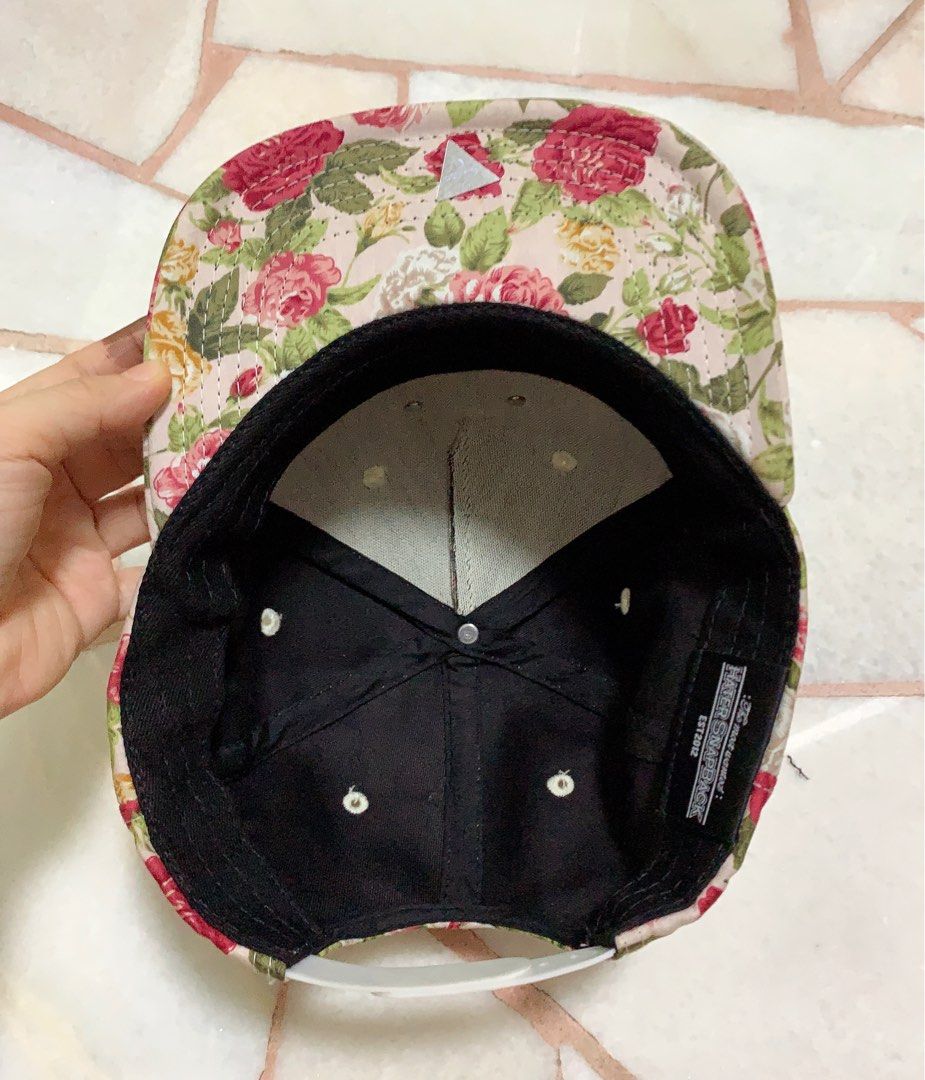 Clearance Hater SnapBack Taiwan Based Unisex Designer Hat Rose Design Adjustable Hat