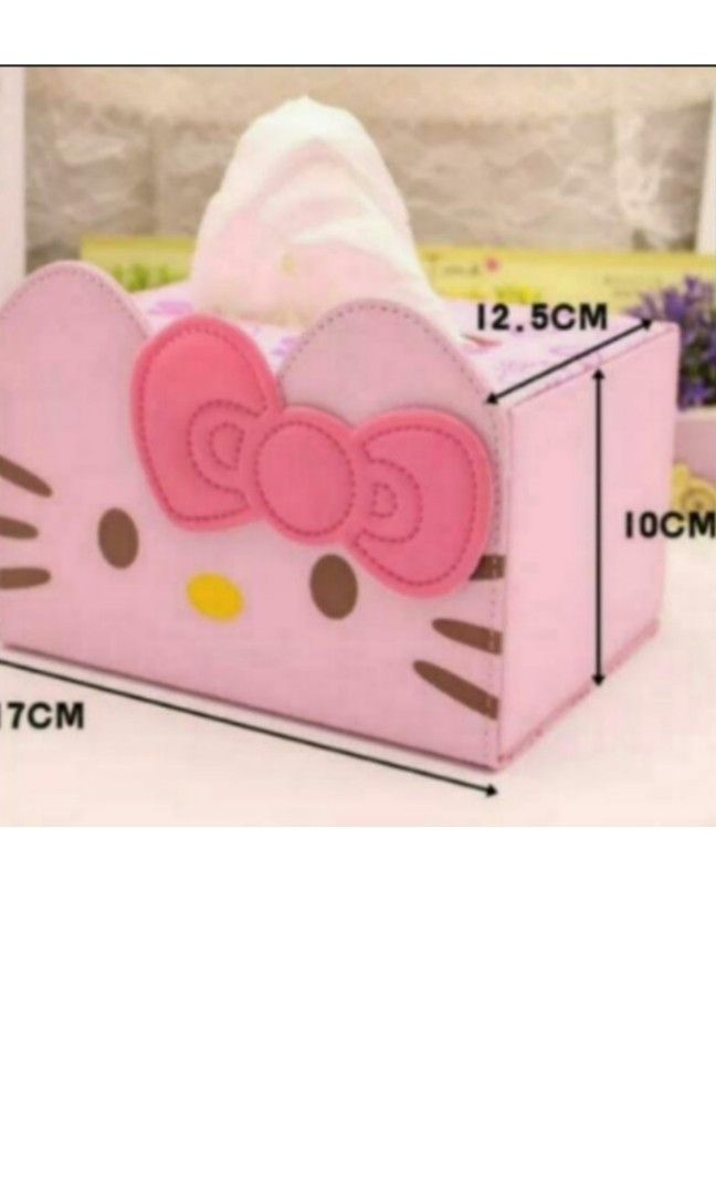 Hello Kitty Tissue Holder And Remote Controller Desktop Organiser sold
