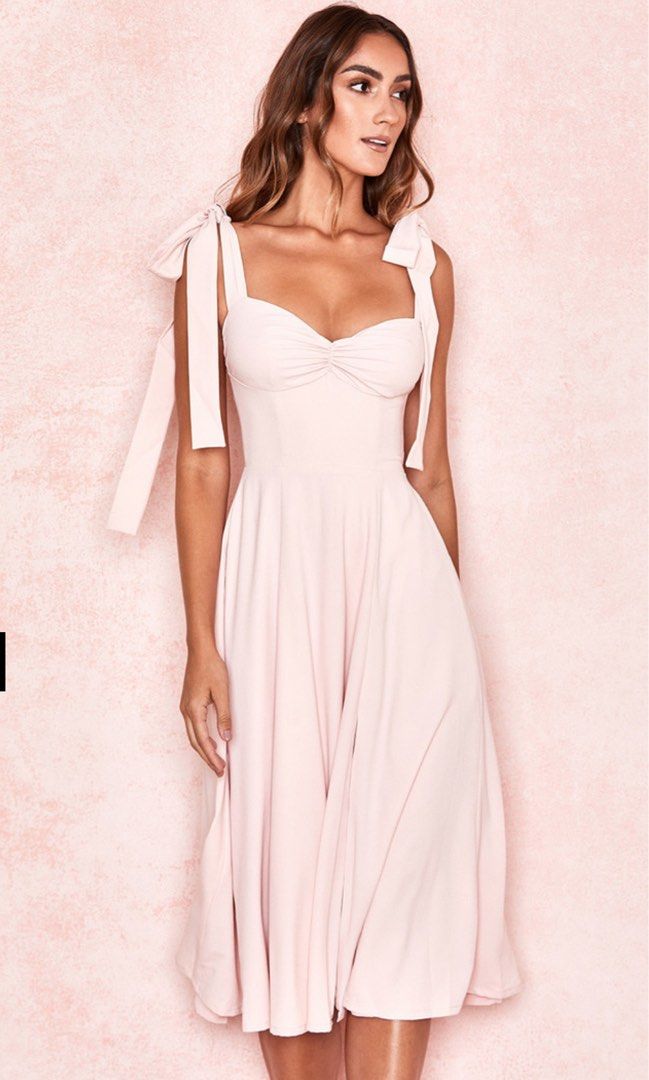 House of CB Alicia Blush Pink Midi Sundress S, Women's Fashion, Dresses