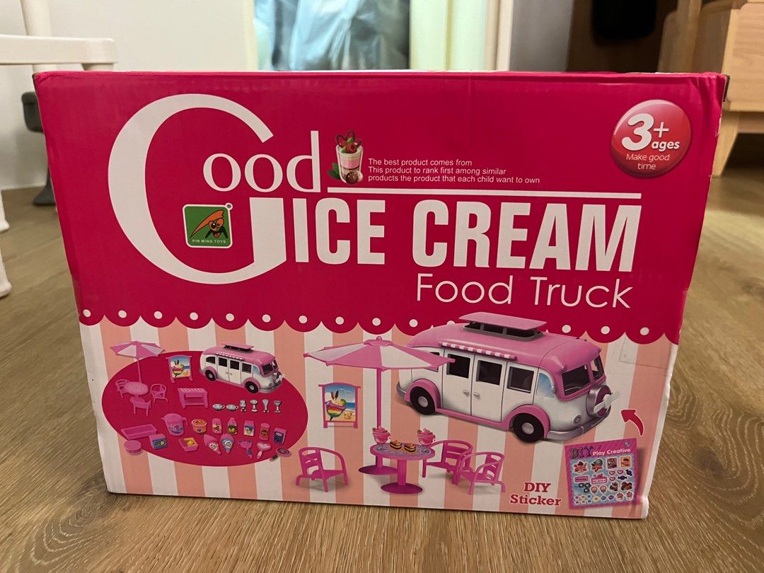 Ice Cream Food Truck Toy with inspired peppa pig characters, Hobbies & Toys, Toys & Games on