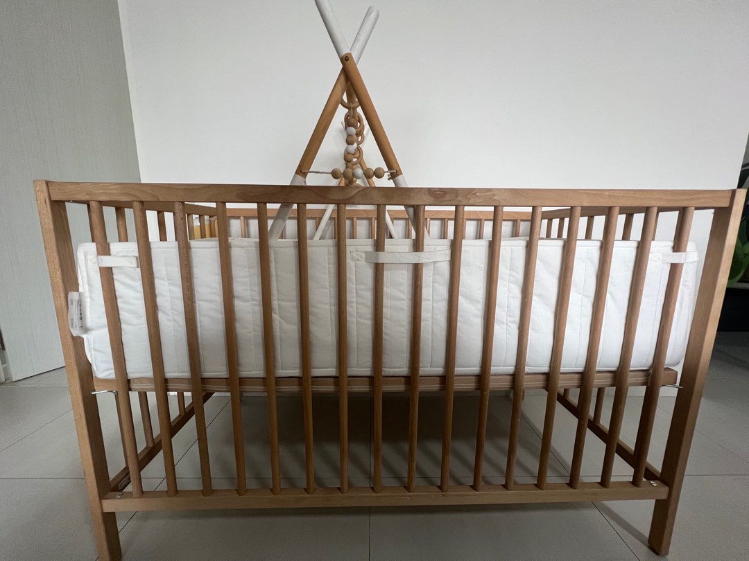 Ikea Baby Cot & Mattress, Babies & Kids, Baby Nursery & Kids Furniture