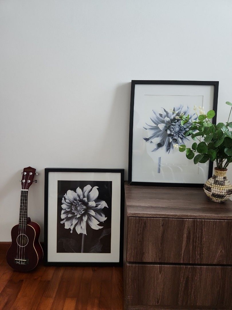 Ikea black and white frames, Furniture & Home Living, Home Decor