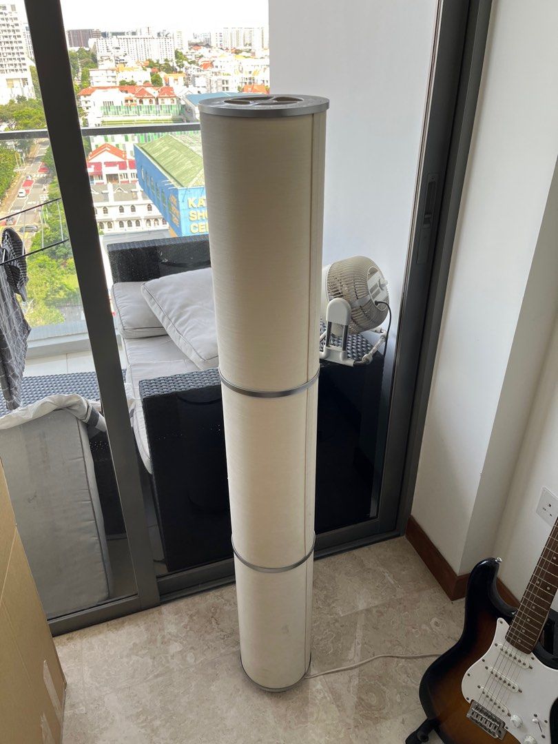 IKEA VIDJA floor lamp white 138cm, Furniture & Home Living