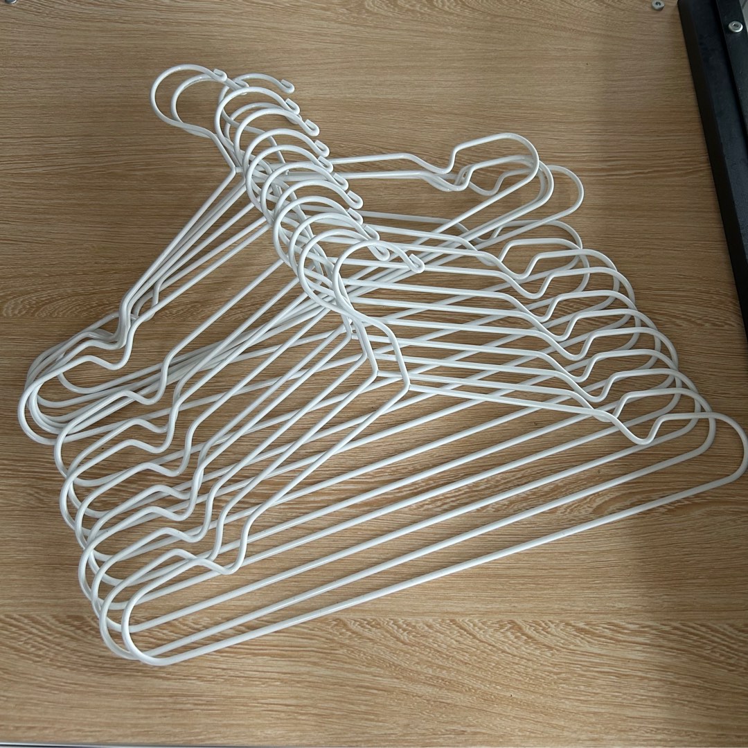 IKEA white metal hangers, Furniture & Home Living, Home Improvement