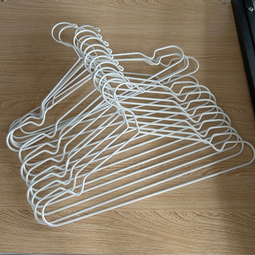 IKEA white metal hangers, Furniture & Home Living, Home Improvement
